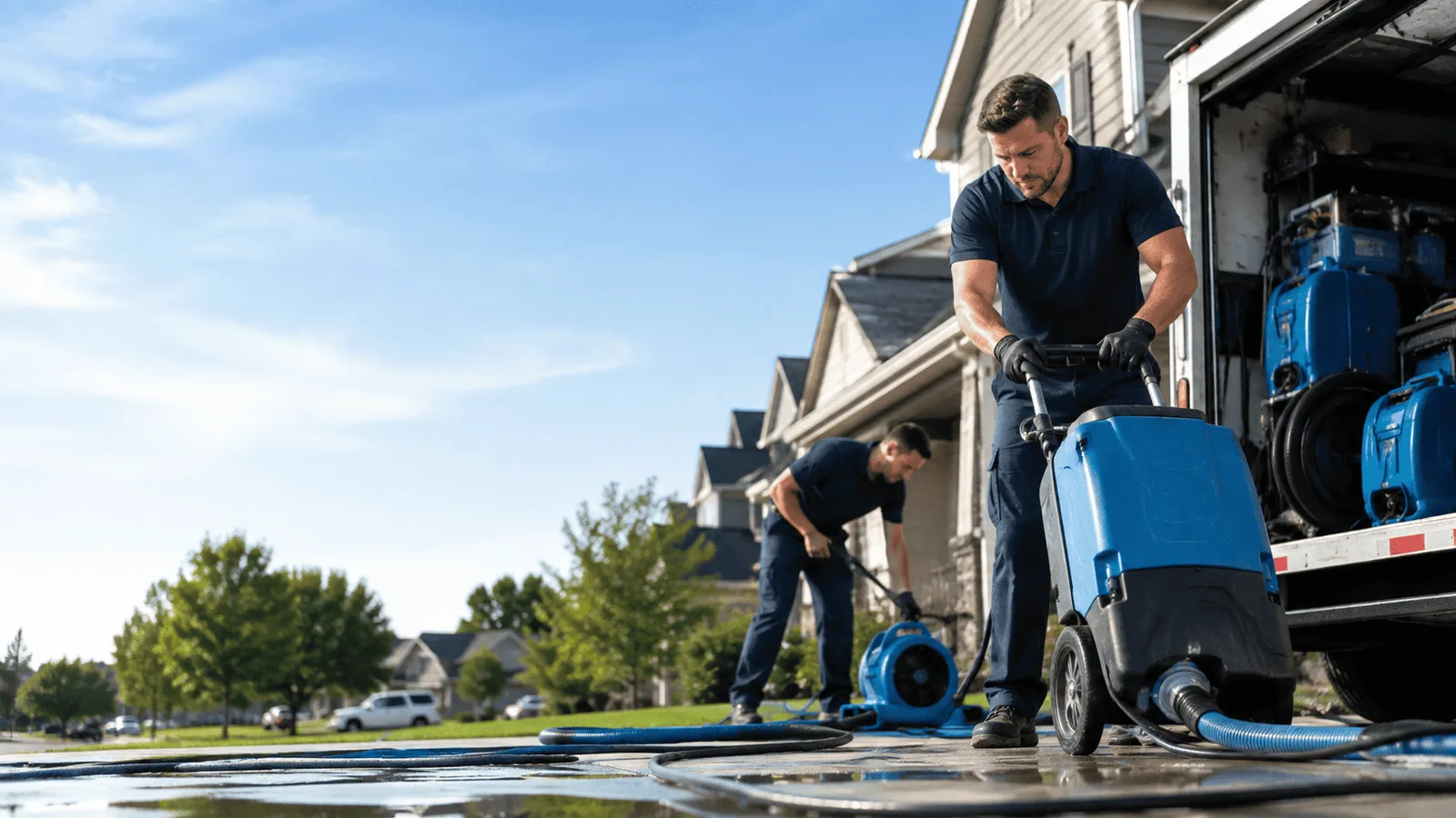 Dehumidification being performed in North Arlington, NJ